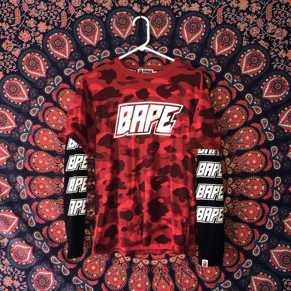 Bape Color Camo Bape Layered L/S